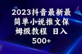 2023抖音最新最简单小说推文保姆...