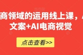 AI在电商领域的运用线上课，​AI...