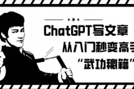 ChatGPT写文章，从入门秒变高手...