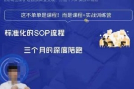 勋哥·短视频变现训练营，解决核...