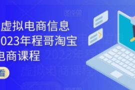 程哥·虚拟电商信息圈，2023年程...