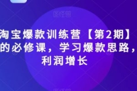 2023淘宝爆款训练营【第2期】，...