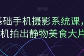0基础手机摄影系统课，手机拍出...