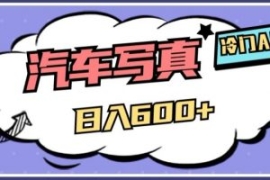 冷门AI项目，AI绘车汽车写真，轻...