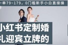 小红书定制婚礼迎宾立牌的项目，...