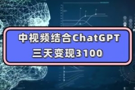 中视频结合ChatGPT，三天变现310...